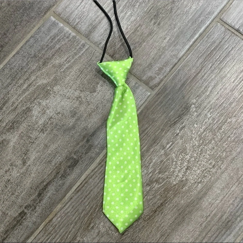 Tie Baby Toddler Green Swiss Dot Christmas Easter St. Patrick's Day Neck Tie NEW